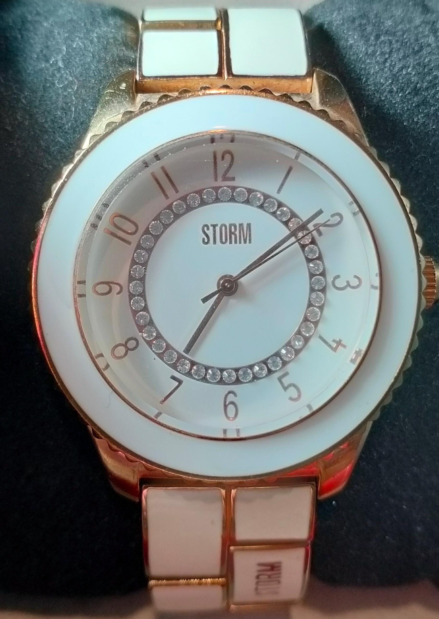 Storm Zarina TC-JL12 Women's Stainless Steel White/golden Band
