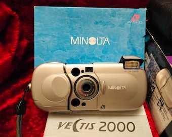 Minolta Vectis 2000 APS Film Camera – Vintage Compact Camera with Box