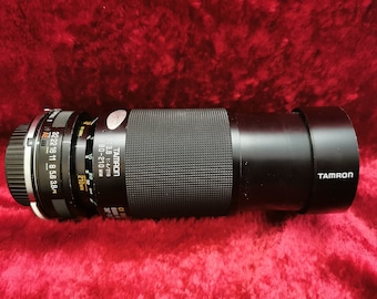 Vintage Tamron 80-210mm f/3.8 CF Tele Macro Zoom Lens – Manual Focus Camera Lens