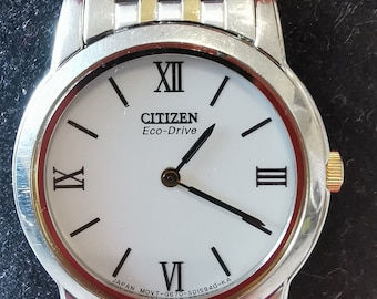 Vintage Citizen Eco-drive watch G670-S008620 Japan solar Stanless steel 2000&#39;s