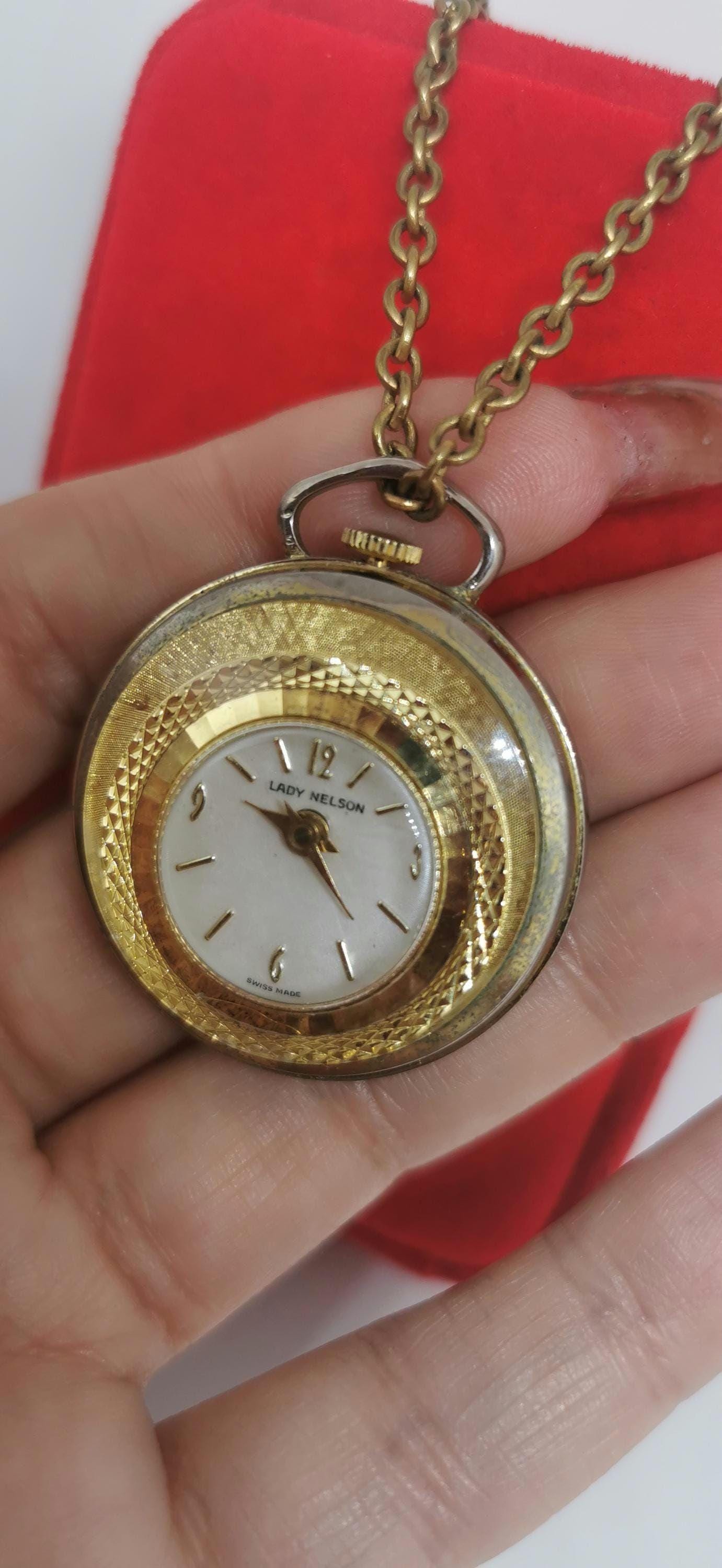 Lady Nelson Swiss Made Pendant Watch Vintage Lady Nelson Pendant Brooch Watch and 17 similar items main image 3