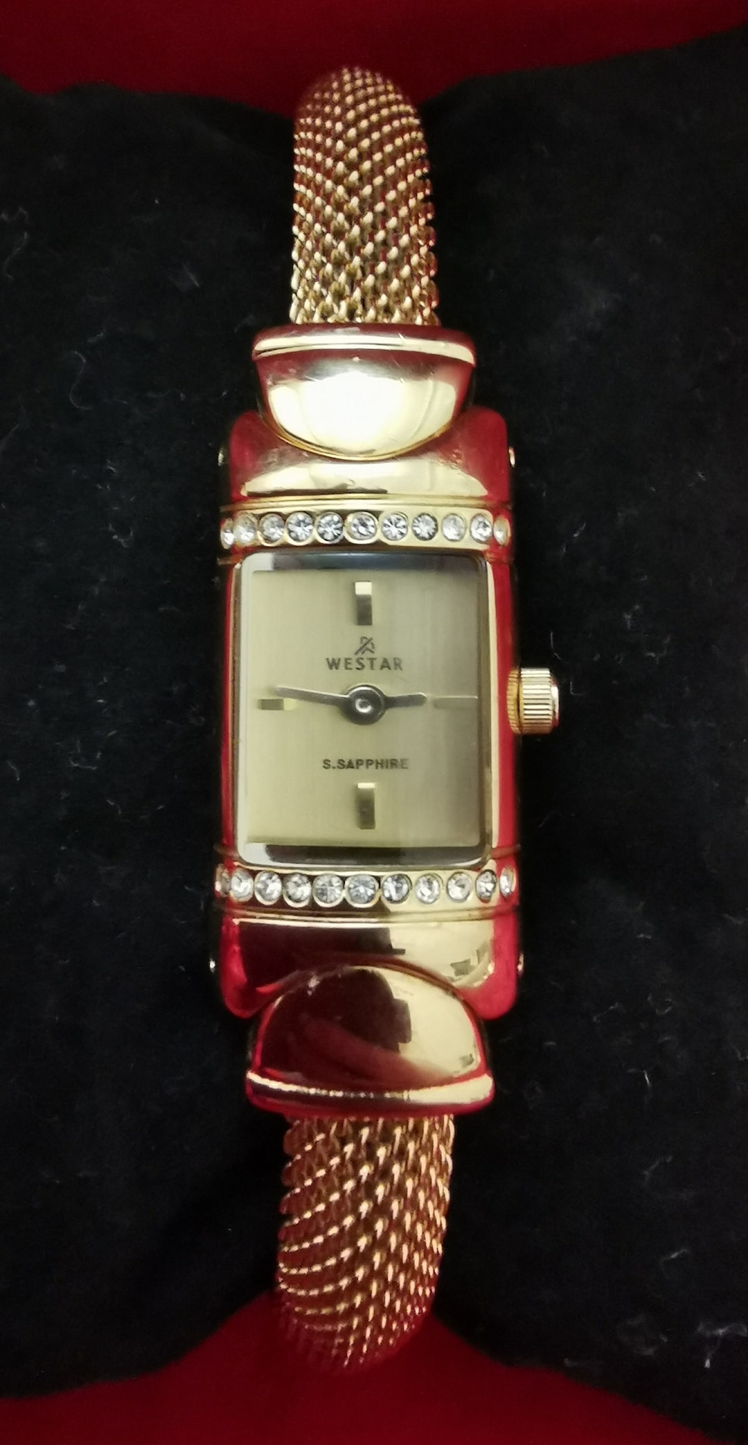 Vintage Westar S. Sapphire 2232GPN Ladies Luxury Wristwatch Quartz