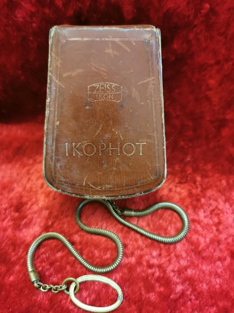 Lot Posemètre Zeiss Ikon Ikophot – Cuir Tan – Fonctionnement Analogique