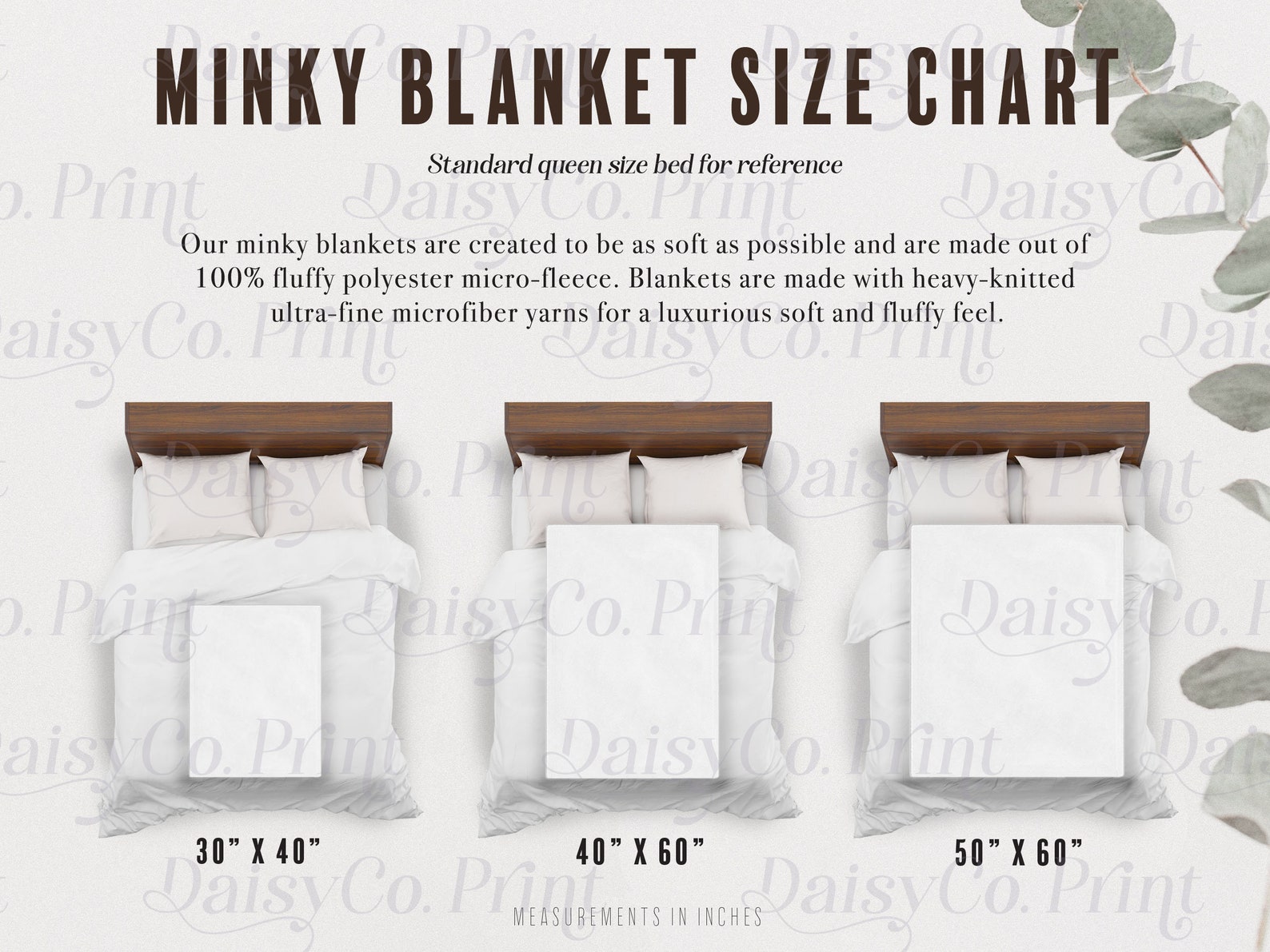 Minky Blanket Mockup Size Chart Minky Blanket Size Chart Throw Blanket