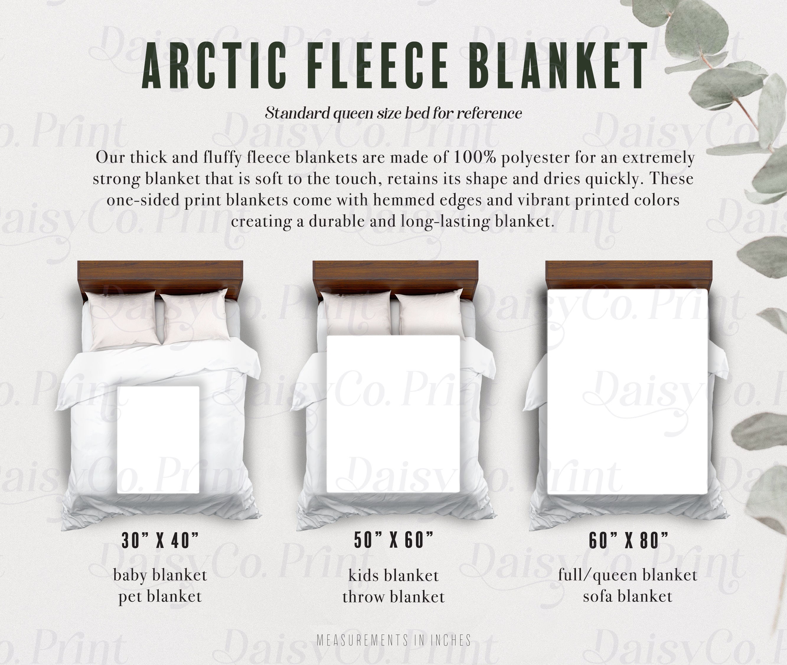 Fleece blanket dimensions sale