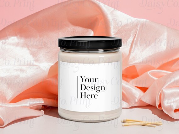 Candle Mockup, Valentines Mockup, Black Lid Candle Mockup, Jar Candle Mockup, Printify Candle Mockup, Lumient Candle Mockup 9oz, Soy Candle