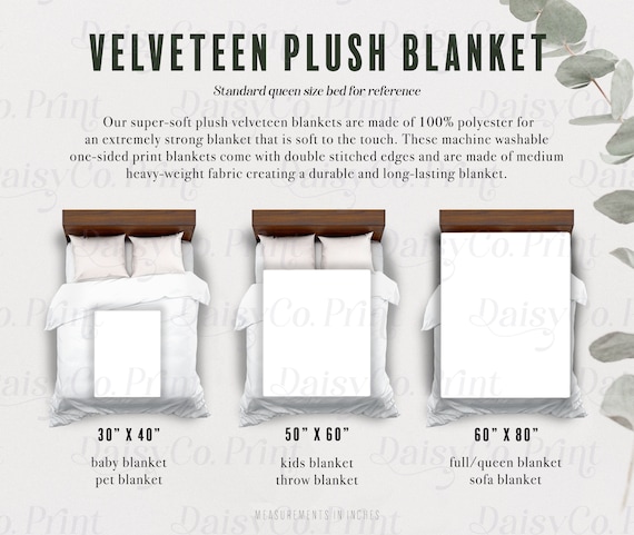 Velveteen Plush Blanket Mockup Velveteen Plush Blanket Size Chart Blanket Sizing Chart Plush Throw Blanket Mockup Size Chart Printify Mockup