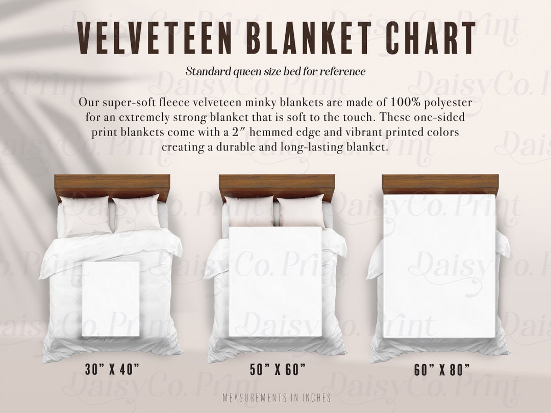 How Big Is A Queen Size Blanket In Inches
