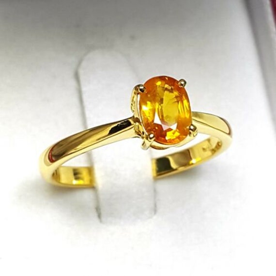 Certified Natural Yellow Sapphire pukhraj Ring Panchdhatu Astrological Ring  for Women and Men, Jupiter Stone Ring, Yellow Sapphire Ring - Etsy
