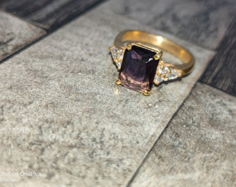 Amethyst Gemstone Ring For Woman Man Ring For Gift, For Love, For Girl Friend,unique gift,handmade gift, art decor