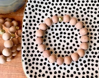 Rosewood Bead Bracelet, Essential Oil Bracelet, Wood Bead Bracelet, Aromatherapy, Stacking Bracelet, Boho Wood Bracelet, Earthy Jewelry