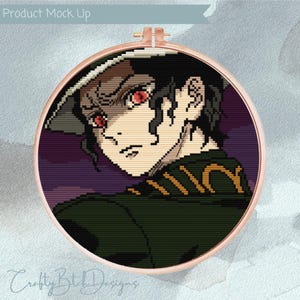 Demon Slayer Cross Stitch Pattern - Instant Download - Kimetsu no Yaiba - Anime Cross Stitch