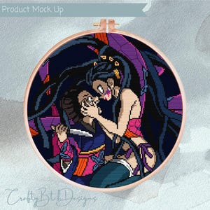 Demon Slayer Cross Stitch Pattern - Instant Download - Anime Cross Stitch - Daki - Kimetsu No Yaiba