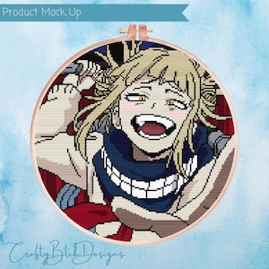 My Hero Academia Cross Stitch - Himiko Toga Cross Stitch Pattern - Instant Download - Anime Cross Stitch - MHA - Cartoon Cross Stitch