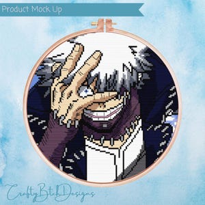 My Hero Academia Dabi Cross Stitch Pattern - Instant Download - MHA - Anime Cross Stitch - Endeavour - Todoroki