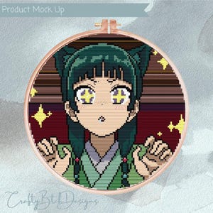 The Apothecary Diaries - Mao Mao Cross Stitch Pattern - Anime - Xiao Mao - Cute - Instant Download - Maid - Poison - Herbalist
