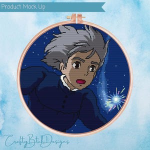 Studio Ghibli Cross Stitch - Sophie Cross Stitch Pattern - Instant download - Howls Moving Castle Cross Stitch - Anime Cross Stitch