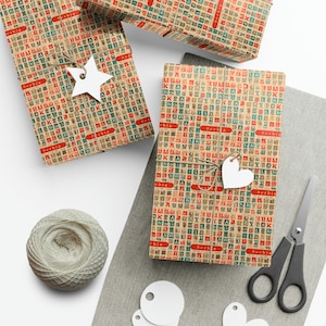Serbian Cyrillic Alphabet Wrapping Paper: Cultural Gift Wrap