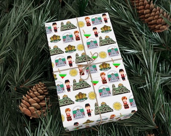 Bulgarian Gift Wrapping Paper: Balkan Heritage Design
