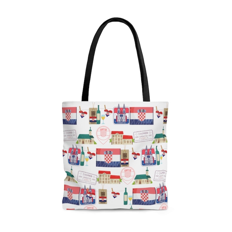 Croatian Inspired Tote Bag Perfect Gift Hrvatska Love Etsy