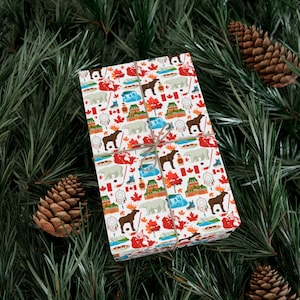 Kanadisches Geschenkpapier, True North, Maple Serenity, Love Canada, Perfekt für alle Gelegenheiten, Weihnachten, Glück, Schenken