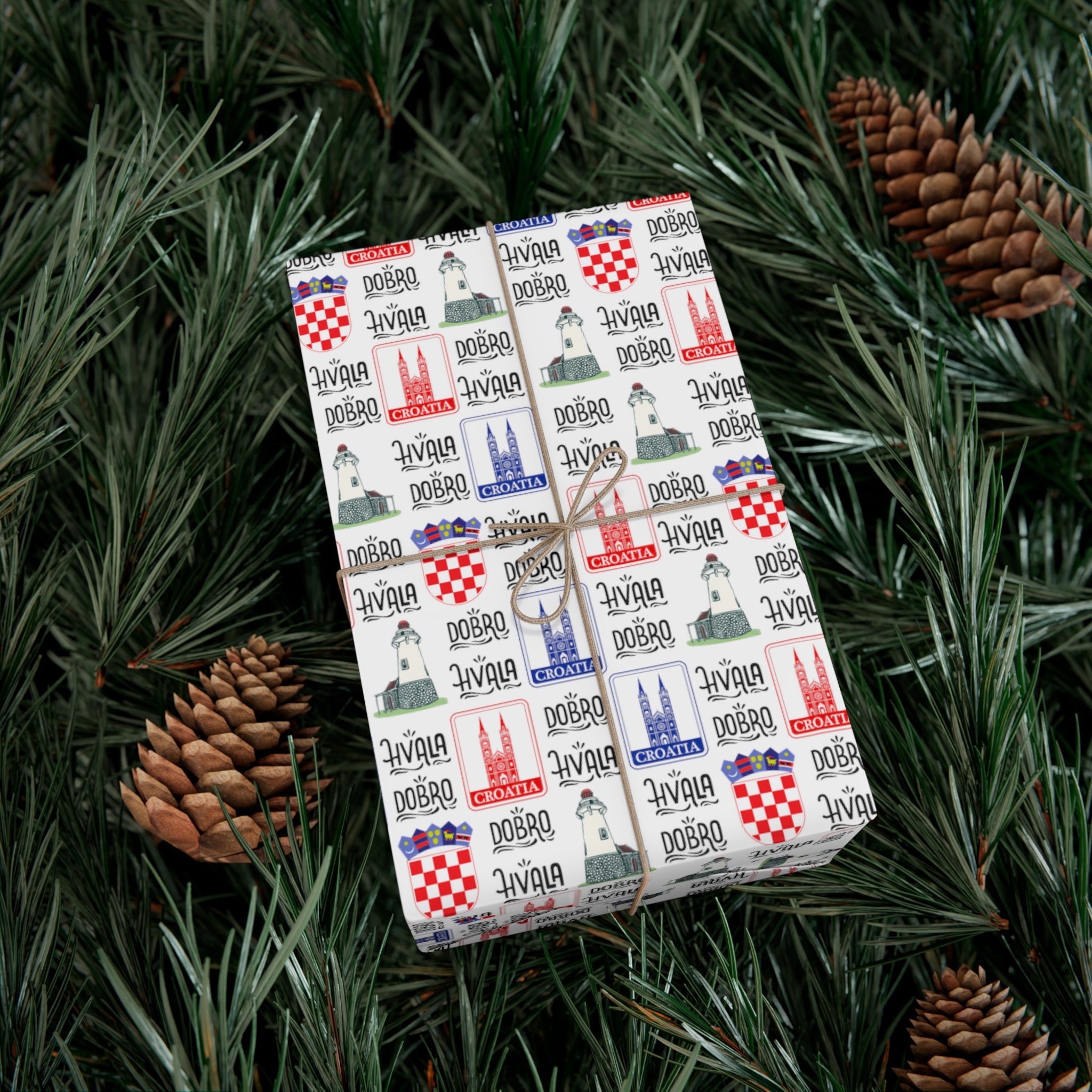 Simplicity Pattern Wrapping Paper Croatian Wrapping Paper: Simplicity With a Touch of Elegance and ...