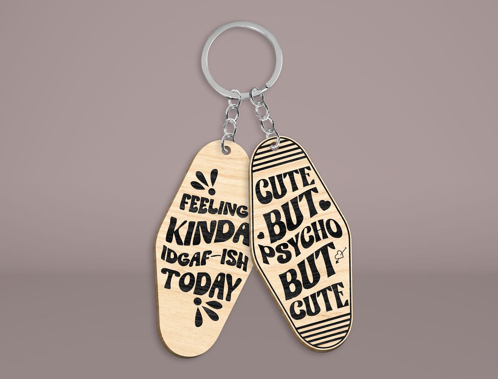 Snarky Motel Keychain SVG Bundle, Sarcastic Motel Keychain Svg, Funny ...