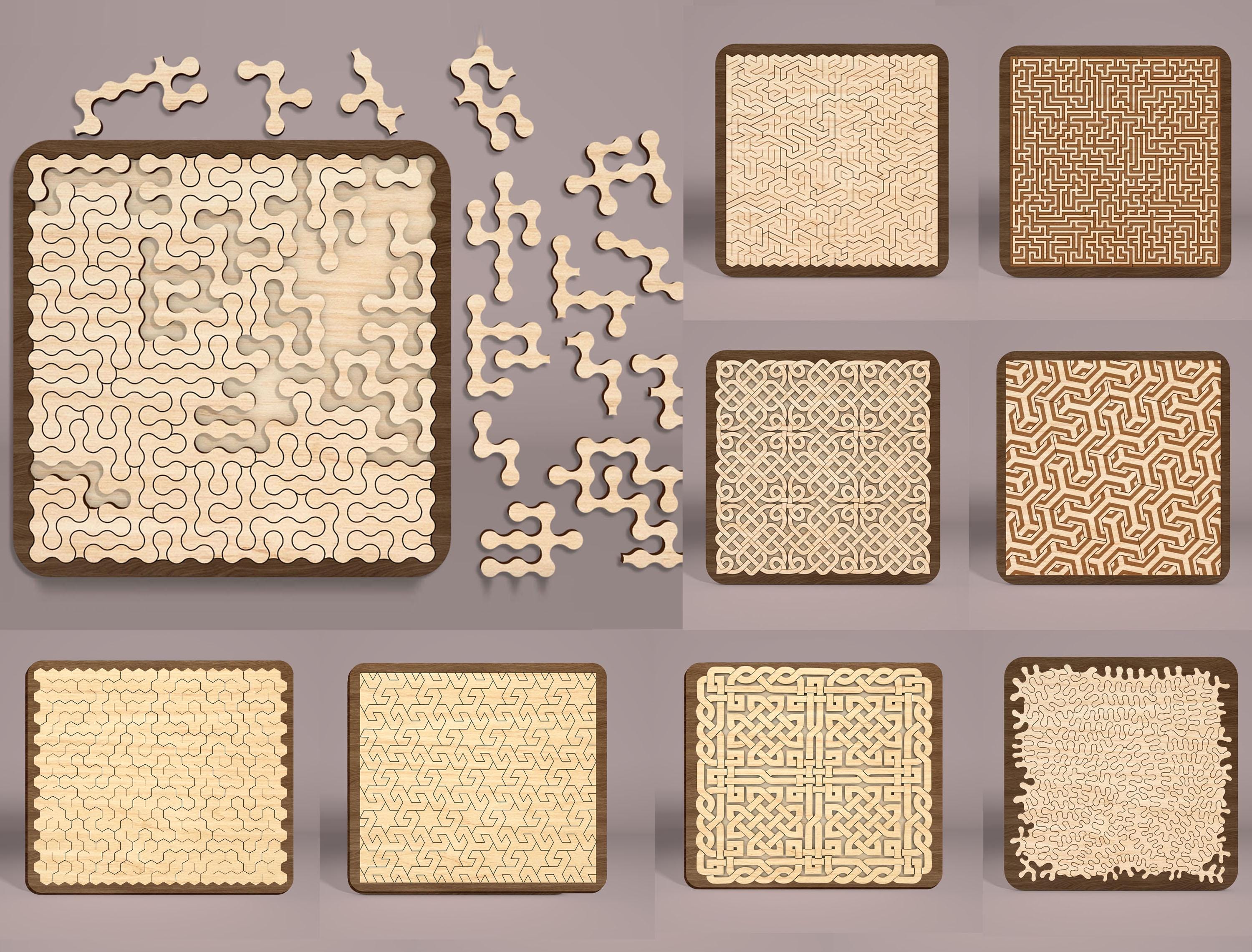 Puzzle In Legno Saturno, 160 Pezzi Unici, Forma Irregolare, Con Scatola In Legno A Forma Di Libro, Regalo Per Adulti E Bambini
