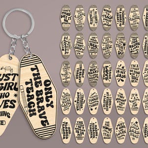 Teacher Motel Keychain SVG , Teacher Hotel Keychain svg, Teacher Keychain svg, Teacher Saying svg, In My Teacher svg, lasercut File