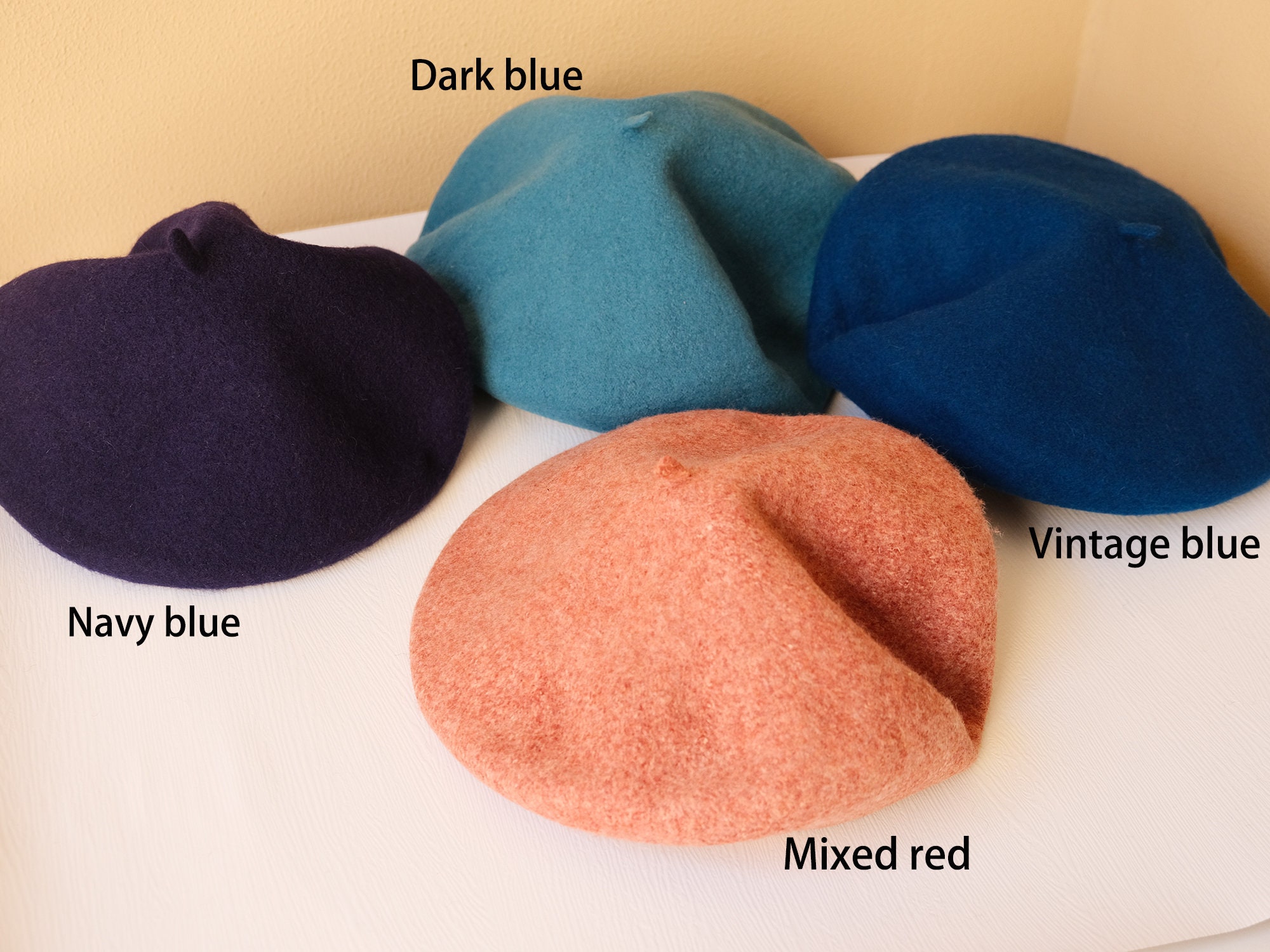 Large Brim Beret Hat,slouchy Oversized Beret,vintage Beret