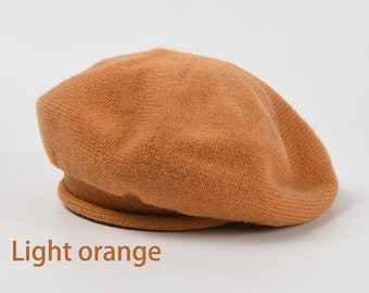 Slouchy Wool Beret: Soft Knit Fall/winter Hat - Etsy