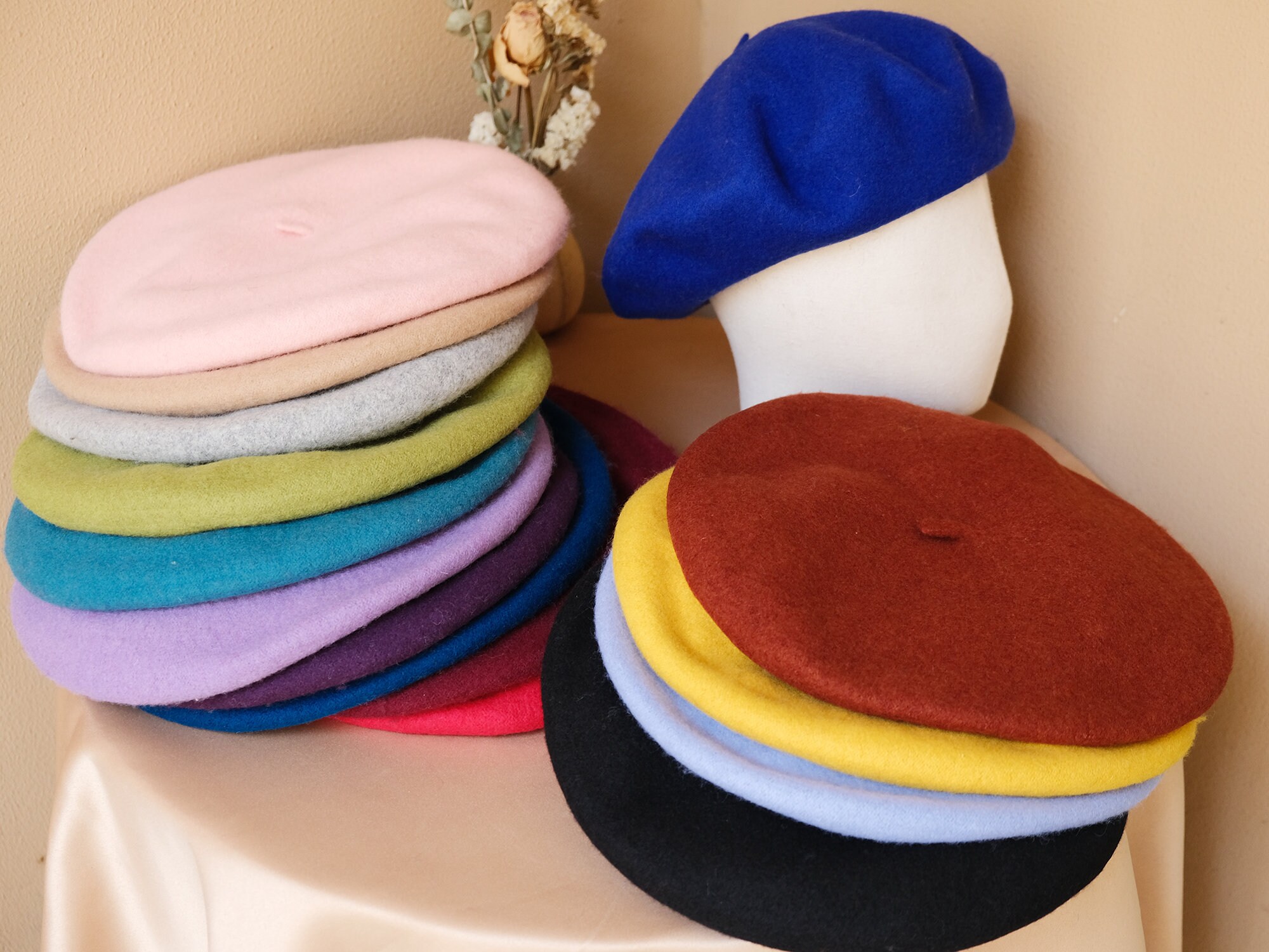 帽子 EMBROIDERY BIG BERET D-00993 /EMBROIDERY BIG BERET 】 – THE H.W.DOG&CO.