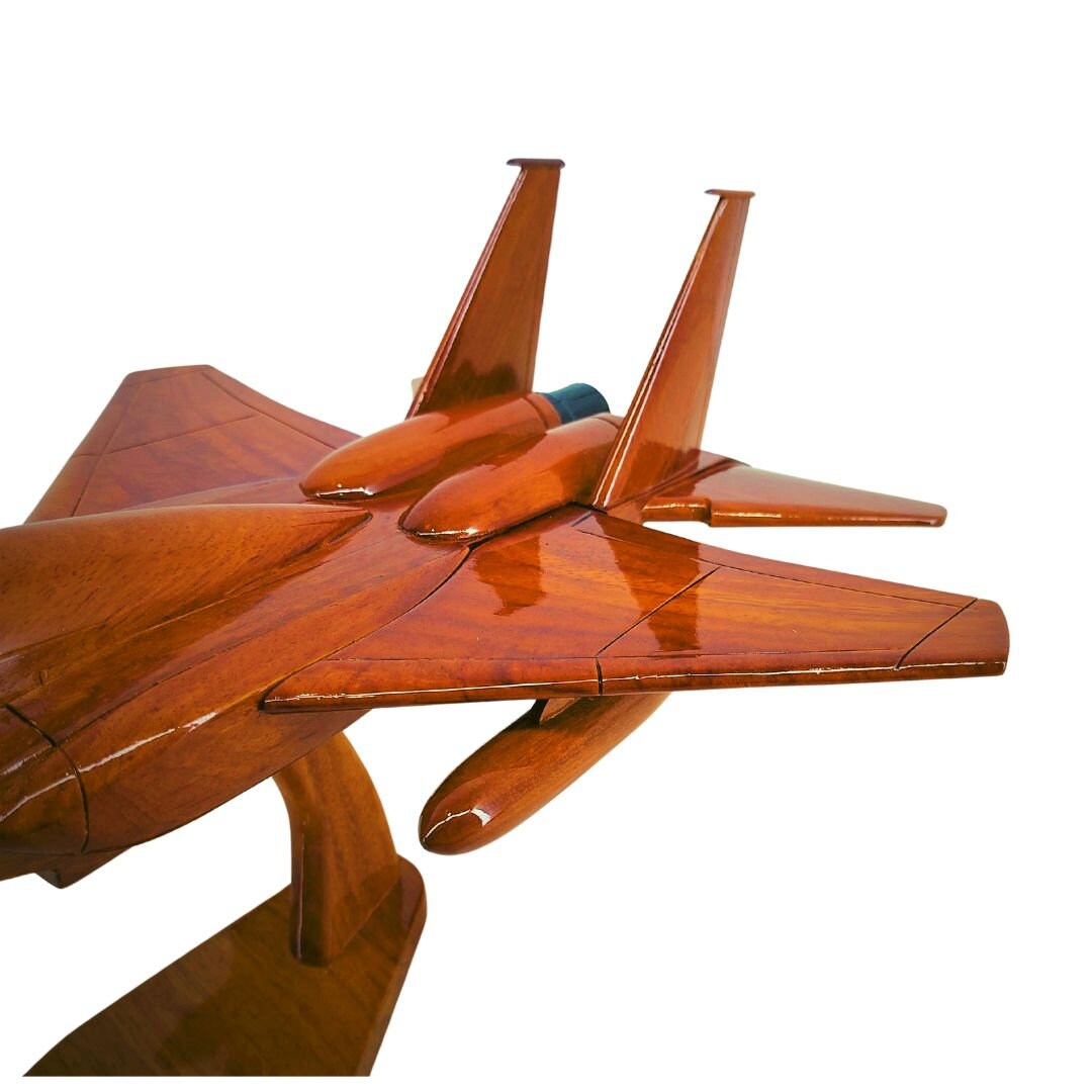 F15 Eagle Wood Model Handcrafted Wood Model Military Etsy