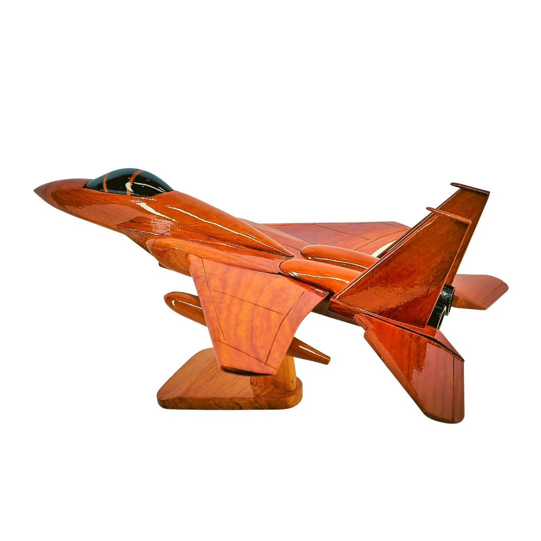 F15 Eagle Wood Model Handcrafted Wood Model Military Etsy