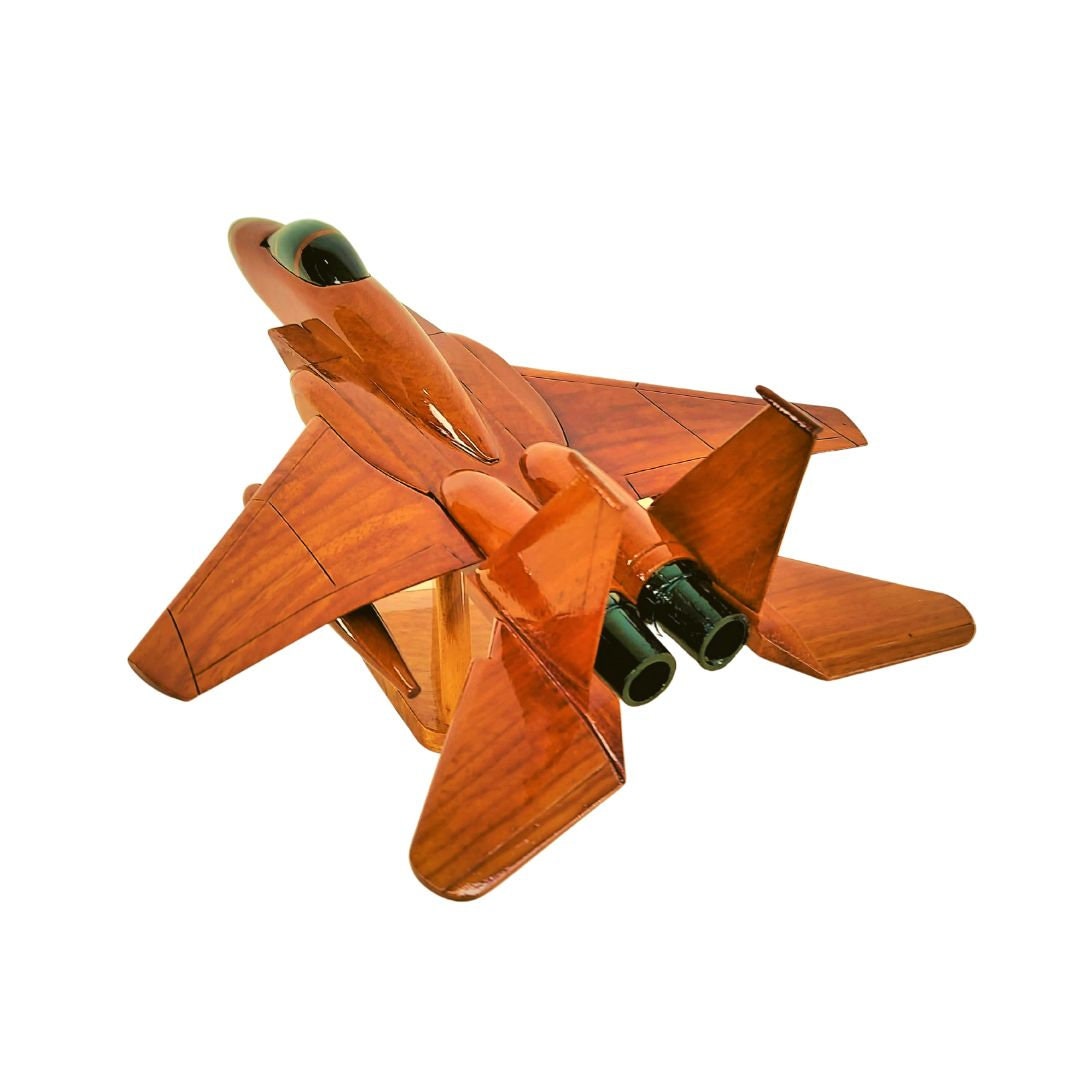 F15 Eagle Wood Model Handcrafted Wood Model Military Etsy