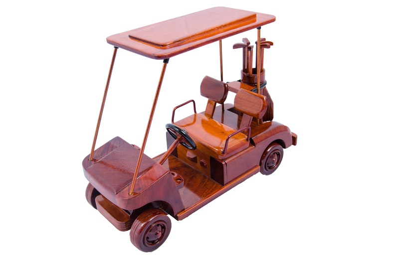 Golf Cart Model Handcrafted Wood Car Model Gift for Man Etsy
