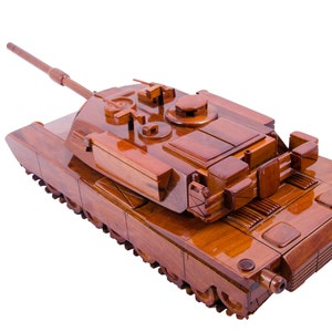 M-1 Abrams Tank, Mahogany wood model handcrafted , Military Gift, memorabilia, Birthday Gift, Memorabilia, desktop