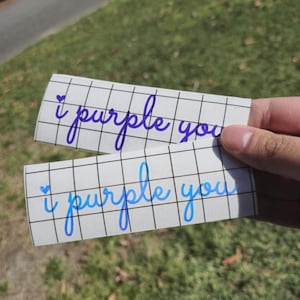 eu roxo você adesivo de vinil BTS kpop borahae Bangtan Sonyeondan