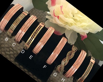 Copper Magnetic Bracelet Energy Pure Copper Cuff Bangle