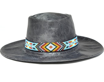 Beaded Western Hat Band Fit Cowboy Hatband South West Colorful Hat Band