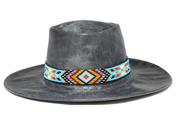 Beaded Western Hat Band Fit Cowboy Hatband South West Colorful Hat Band