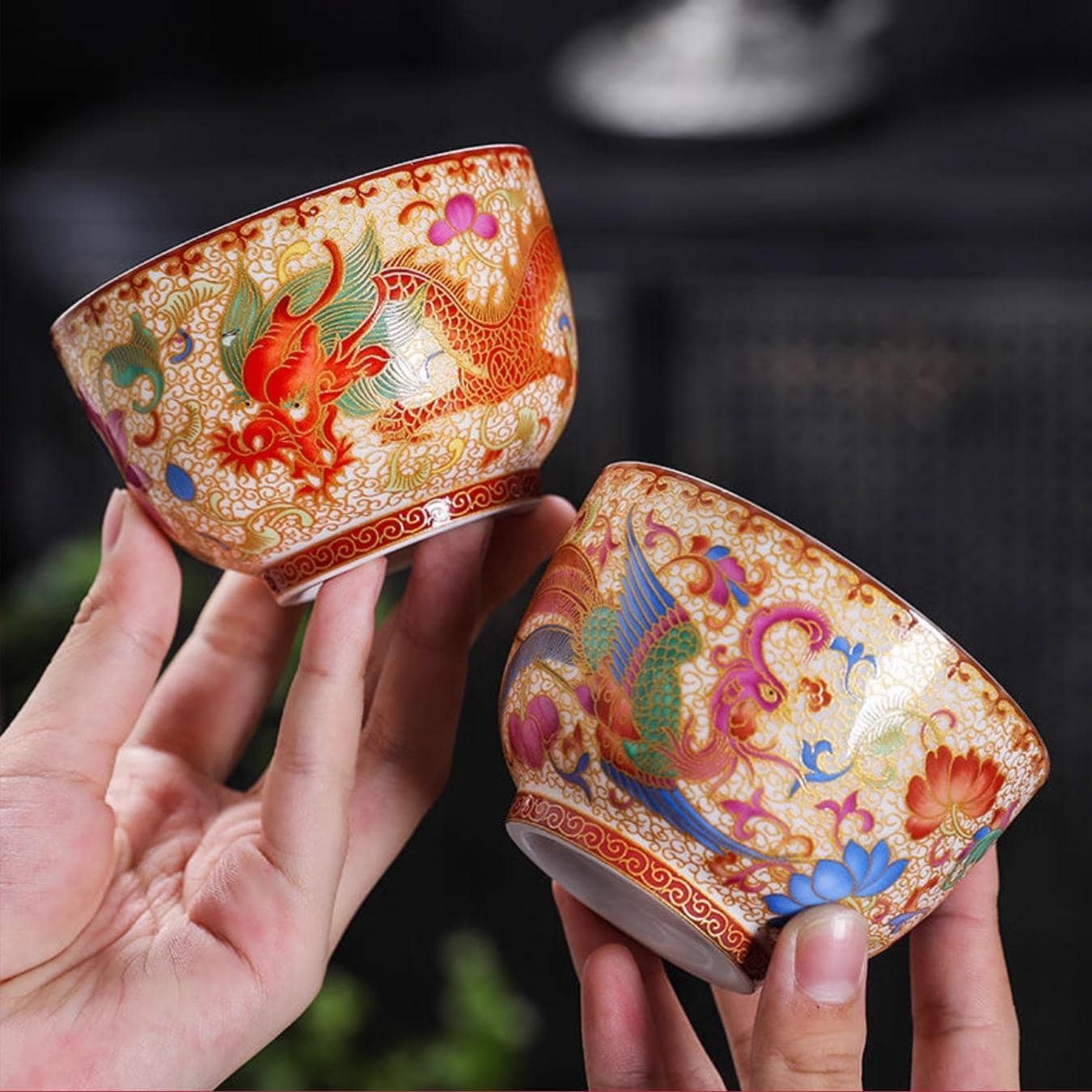 Antique Dragon Tea Set - Etsy
