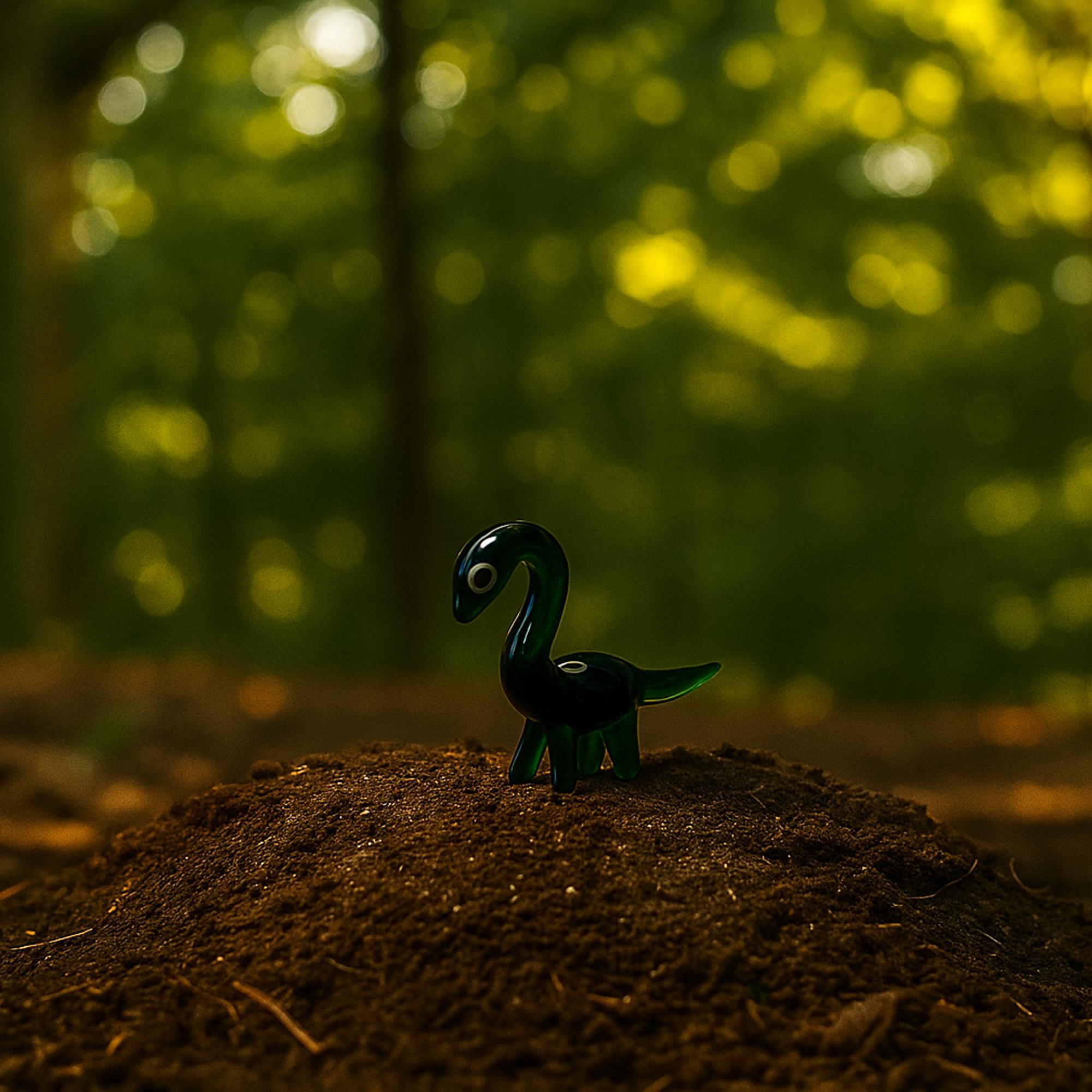 Tiny Dinosaur Glass Figurine, Handmade Mini Dinosaur Decor, Lampwork Animal Figure, Glass Mini Art, Cute Jurassic Park, Mini Glass Trinket