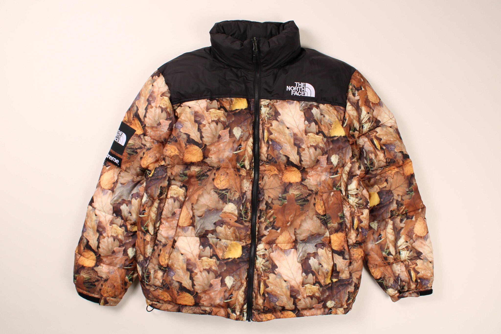 north face jas brown puffer jacket
