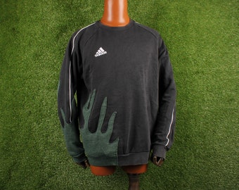 Adidas Reworked Sweater Verde con Negro Unisex talla M