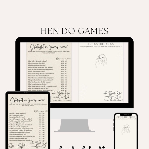 Hen Do Games Luxe - Digital download