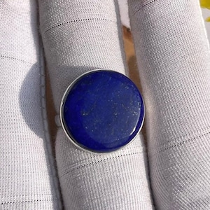 Lapis lazuli Ring, 925 Sterling Silver Ring, Handmade Boho Ring for women, Birthstone Gift Ring, Blue Lapis Silver Ring, Dainty Blue Ring