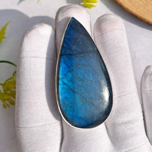 BLUE LABRADORITE RING, 925 Silver Ring, Top Quality Blue Labradorite Silver Ring, Precious Stone Ring, Boho Ring, Handmade Ring,Promise Ring