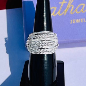 Silver Adjustable Ring, Unique Sterling Silver Adjustable Open Ring, Silver Vintage Open Ring, Special Sterling Silver Open Ring