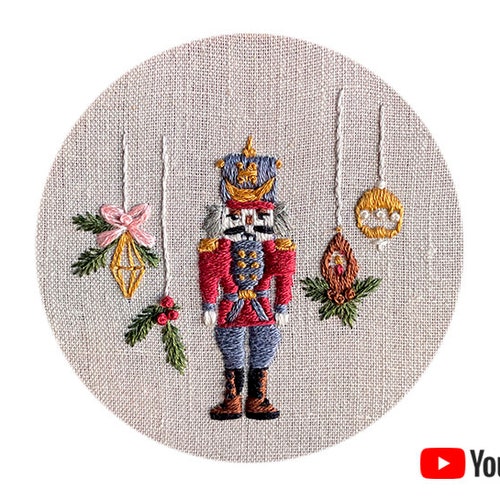 Nutcracker Embroidery PDF Pattern Collection Christmas Etsy